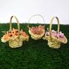 Party Supplies Flower Arrangement Basket with Handle Weaving Basket  Flower Shop