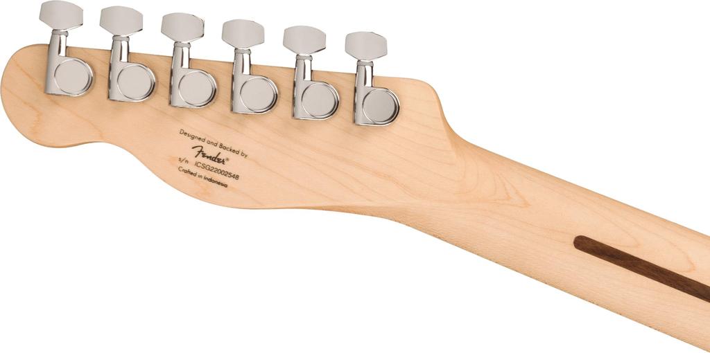 Squier by Fender Squier H Electric Maple Black Arctic White with Soft Case Sonic™ Esquire® Guitar, Fingerboard, Pickguard,