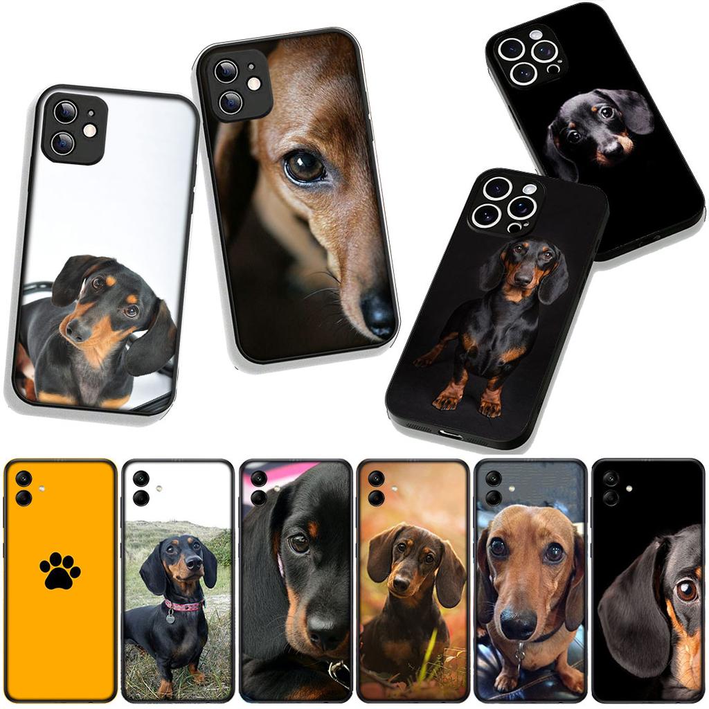 Cover Pet Dog Cute Dachshund for Samsung Galaxy A25 A37 A57 A12 A14 A31 A41 A50 A51 A70 A71 A72 A21S A04 M15 Note 20 9 8 10 Case