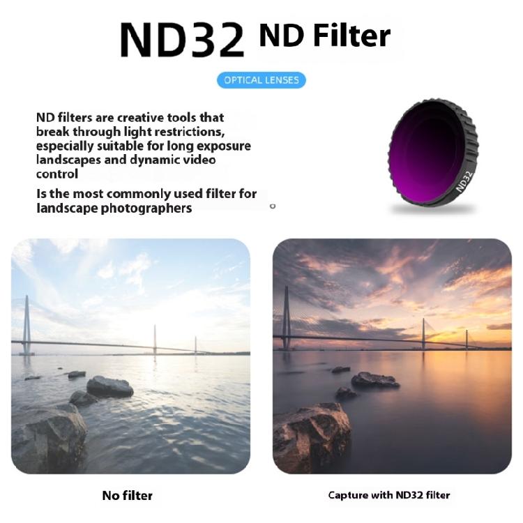 Camera Filters Kit With Rotating Gear Adjustment Anti Reflective Coating For GO3S Long Exposure Videos