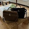 Retro Belt Buckle Shoulder Bag Women Fashion Casual Commuting Niche Design Handbag Ladies Portable Versatile Flip Tote Bag 2025