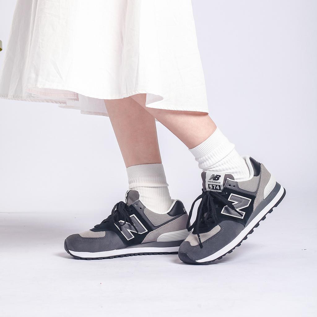 New Balance 574 Черные Серые Женские Кроссовки WL574WU2