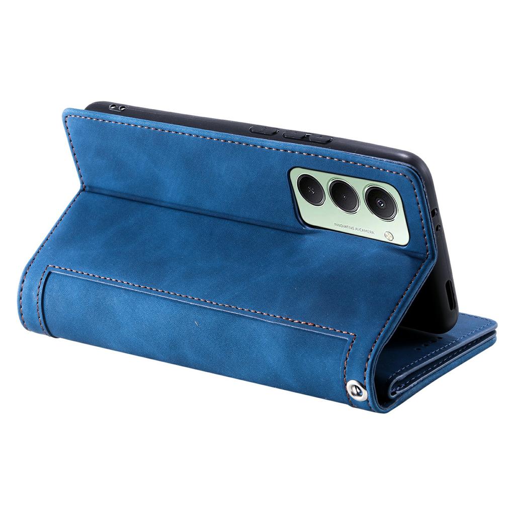 For Xiaomi Redmi 15 5G (EU) (171mm)/4G (EU) (171mm) Case 9 Card Slots Zipper Wallet PU Leather Phone Cover with Wrist Strap