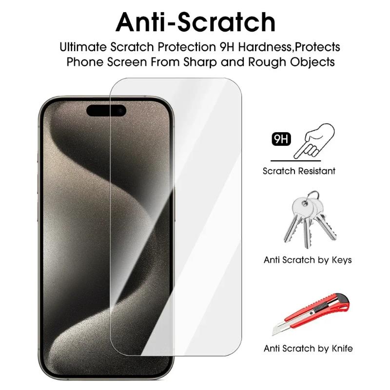 3 шт. Закаленное стекло для iPhone 17 16 Pro Max Plus 17Air Защитная пленка для экрана iPhone 17Pro 16Pro HD Clear Защитное стекло