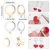 1 Box 18/48/90Pcs Earring Findings Kit Leverback Earring Hooks Hypoallergenic Huggie Lever Back Ear Wires for Jewelry Making Kit