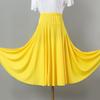 2025 Новая однотонная юбка для танцев в стиле кантри и бальных выступлений с большим подолом