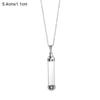 Steel Chain Openable Screw Cap Lucky Charm Wishing Bottle Pendant Perfume Jars Glass Vial Necklace