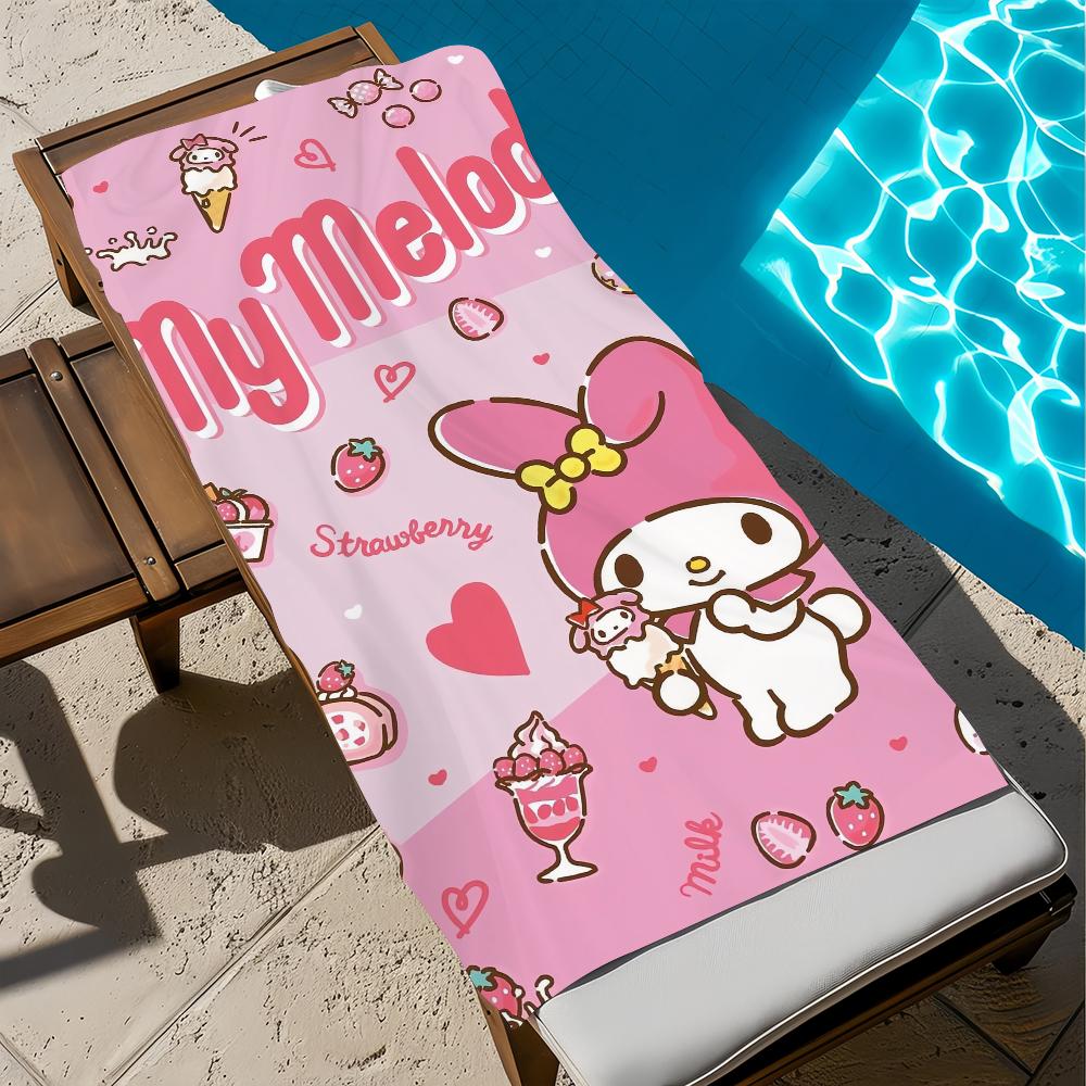 M-melody cute cartoon Towel Beach Quick Dry Soft Pool Towels Gift for Travel Gym Shower Camping sports