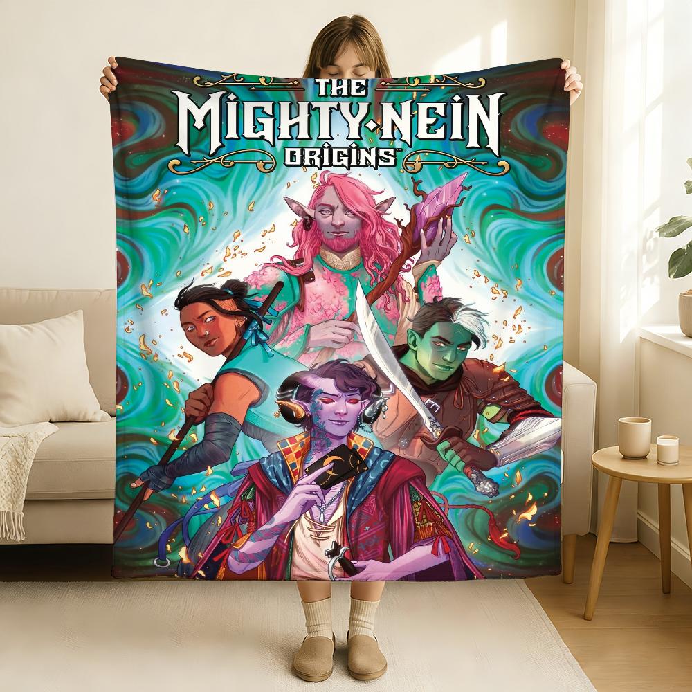 ТВ Покрывало The Mighty Nein Мягкое и приятное для кожи Для дивана Кровати Дневного сна Покрывало Всесезонное Одеяло