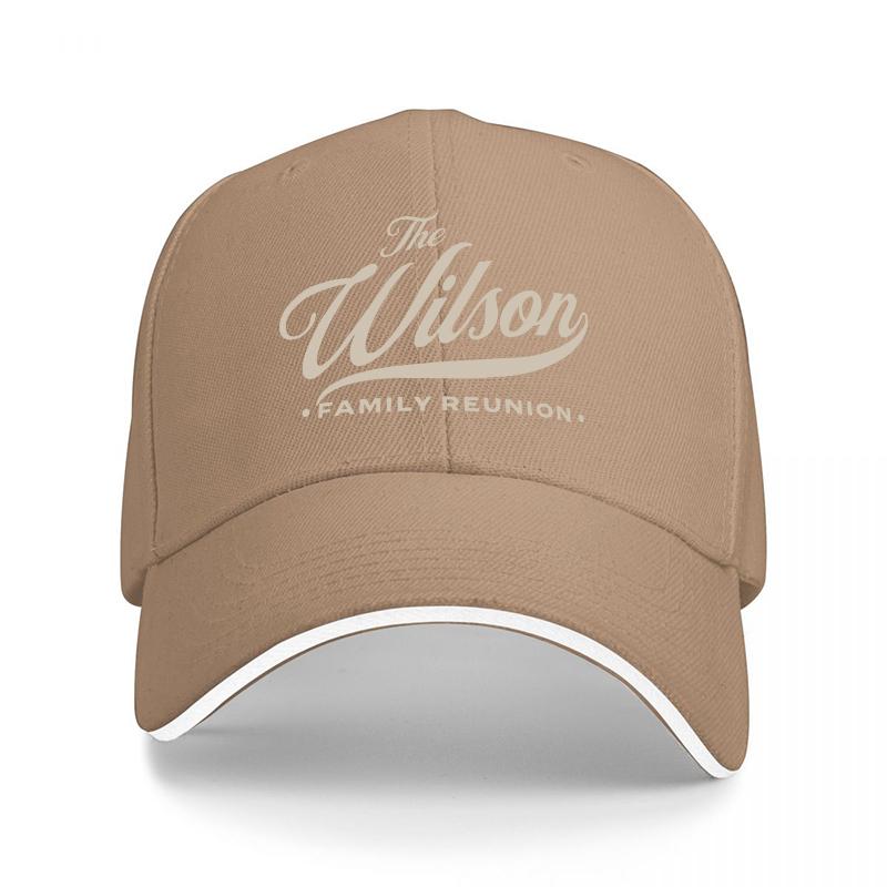 Классическая бейсболка Wilson Family Reunion Черная с Белой Отделкой Индивидуальный Дизайн для Взрослых и Фанатов