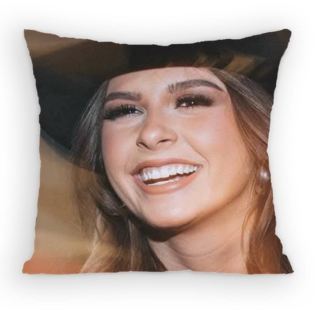 E-Ella L-Langley Singer Pillow Case Anti-Dustmite Pillowcase Invisible Zipper Silky Short Plush Sofa Cushion Cover