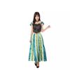 Halloween Frozen Princess Anna Ice Princess Dress Green Adult Princess Dress Performance Costume