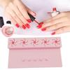 Silicone Nail Polish Holder Stand Anti-Spill Organizer 5 Slot 2 In 1 Nails Art Accessories Manicure Hand Rest Work Station for Manicure Pedicure