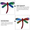 Sculpture Living Room Art Craft Sculptures Metal Dragonfly Wall Decoration Garden Backyard