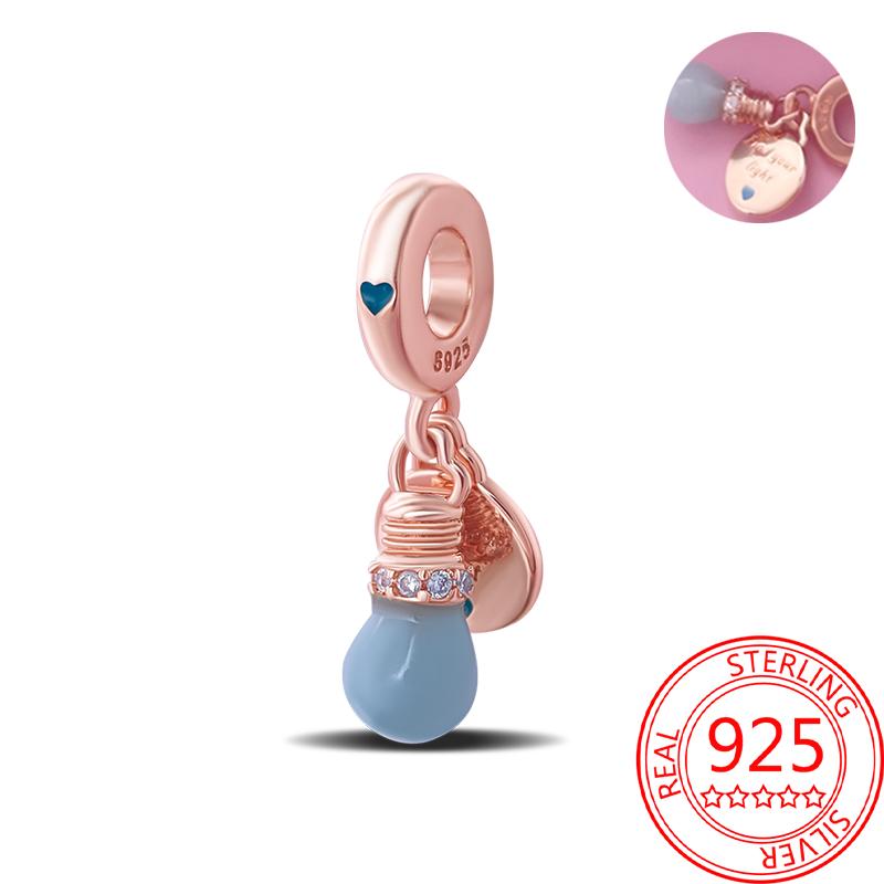 Медь Настоящее Розовое Золото Розовый Осьминог Летняя Черепаха Сердце Подвеска Шарм Подходит для Оригинальных Браслетов Ожерелий Браслет Девушка