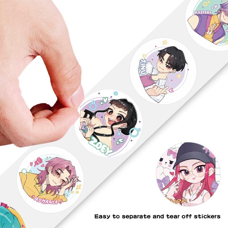 500 шт./рулон Популярные аниме K-Pop наклейки Тема с тиграми DIY Водонепроницаемые наклейки Для скрапбукинга Телефона Багажа Скейтборда Ноутбука Декор