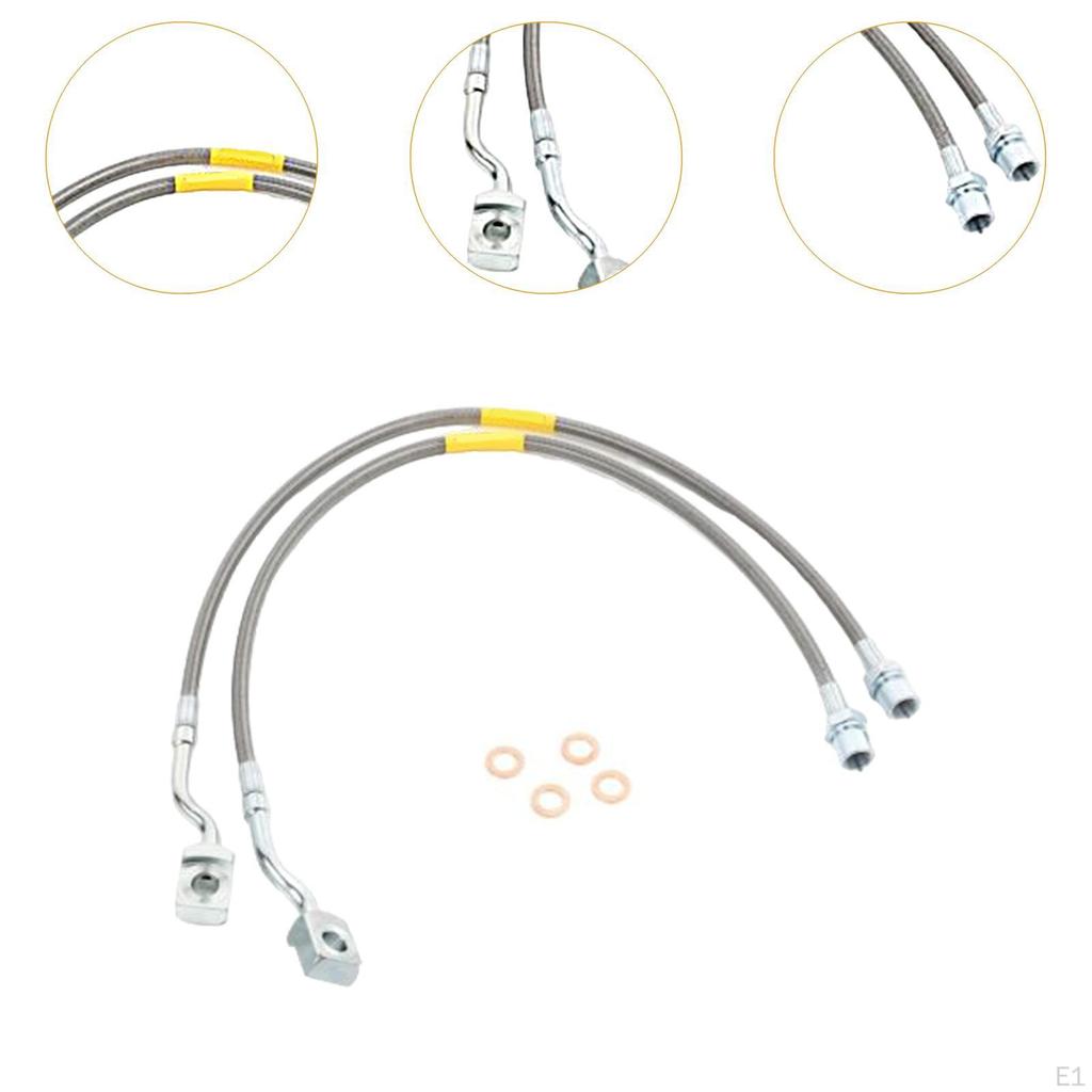 Front Brake Lines High Parts 89370 for 1500 2007-2019