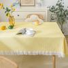 Wind Cotton And Linen French Tablecloth Small Round Table Light Luxury Birthday Photo White Japanese Tablecloth Dormitory Blanket