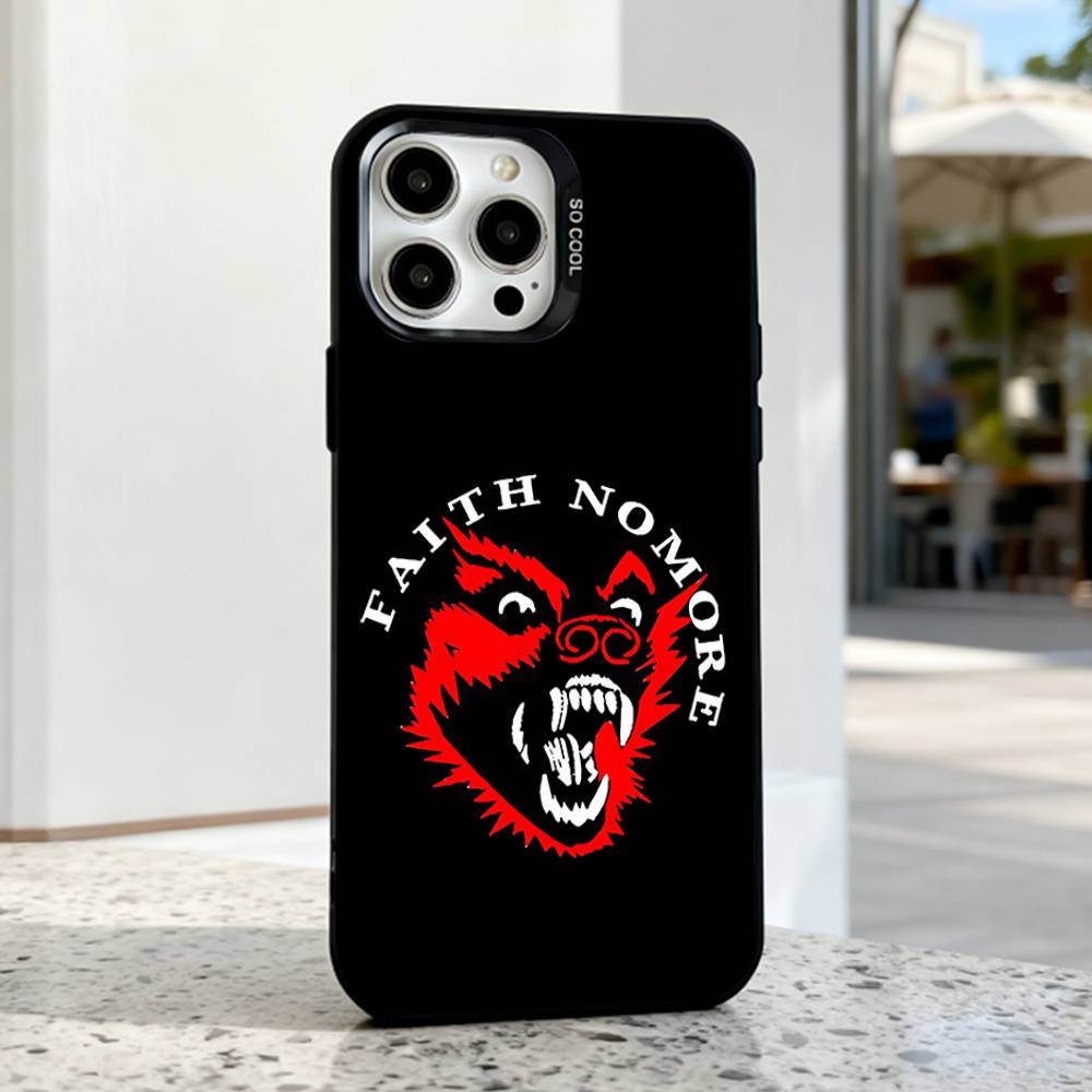 Faith No More MUSIC  Phone Case For iPhone 17,16,15,14,13,12,11,Pro,Max,Plus,E,Air,Mini Black IMD Cover