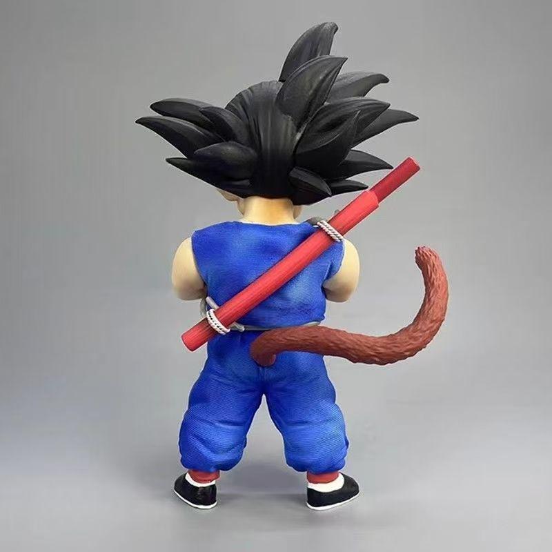 Аниме Фигурки Dragon Ball Супер Сайян Синий Плащ Гоку В полный рост Статуя Игрушка Модель из ПВХ Настольное Украшение Рождественские Подарки