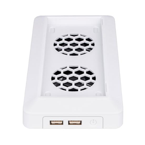 1 Set Host Cooling Fan Heat Dissipation High-speed Dual Fan One Key Switch Console Heat Sink for Xbox Series S