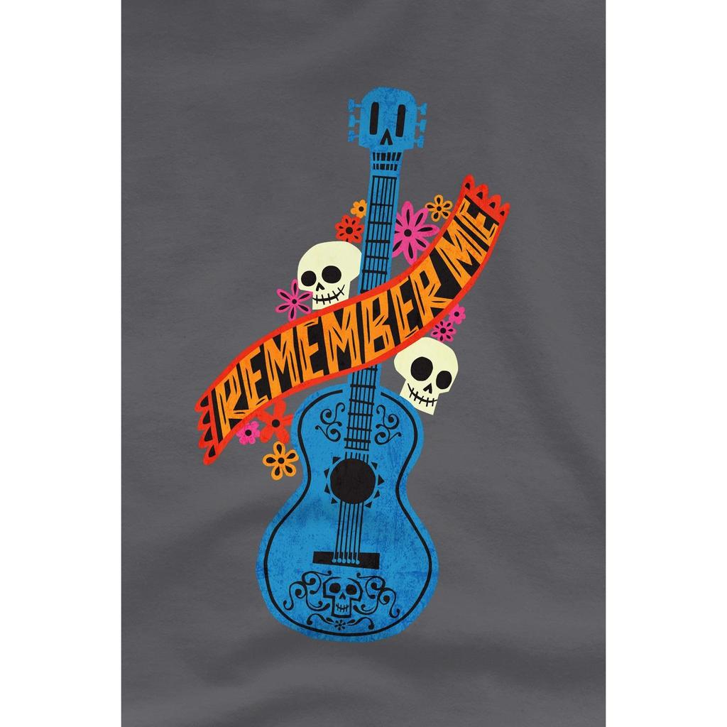 Coco Mens Remember Me Guitar With Skulls T-Shirt