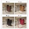 2025 Retro Suede Leather Bucket Handbag - Large Capacity Women's Crossbody & Shopping Bag