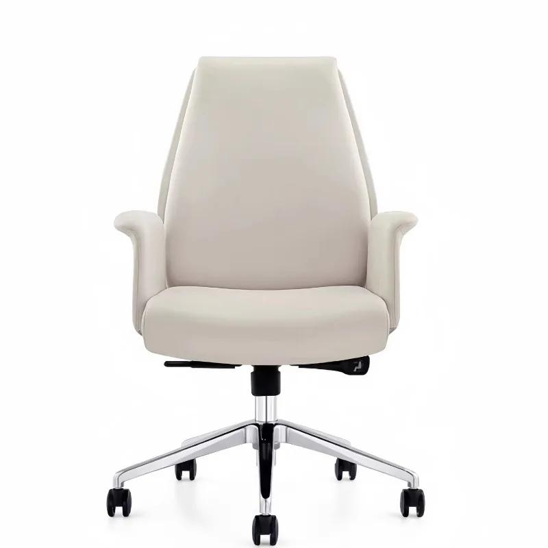 For Oficina giratoria para ordenador, cómoda y moderna silla meditación blanca, muebles ligeros