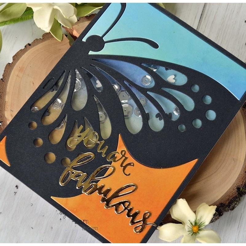 Набор металлических режущих штампов «Бабочка» для скрапбукинга своими руками, изготовления поздравительных открыток, тиснения бумаги, рукоделия