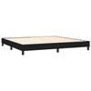 Maison Exclusive - Sommier à lattes de lit avec matelas Noir 200x200 cm Tissu