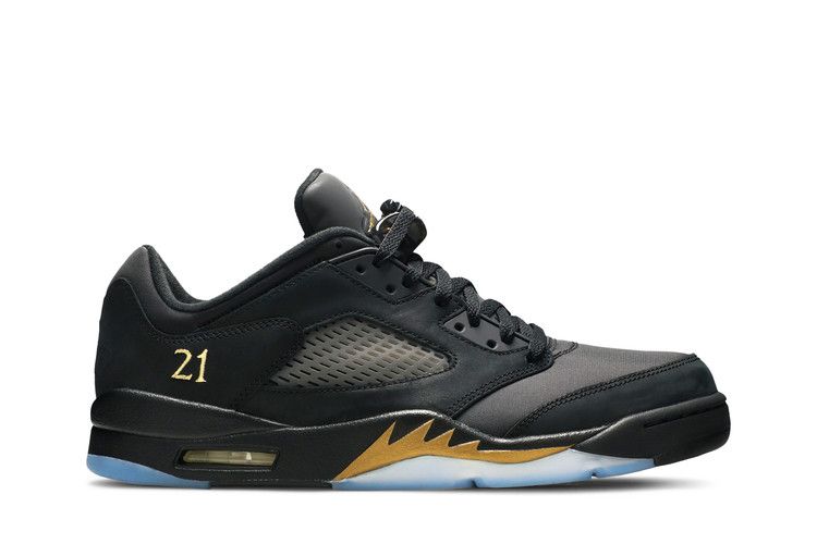 Men's Sneakers Jordan 5 Retro Low Wings Black/Metallic Gold