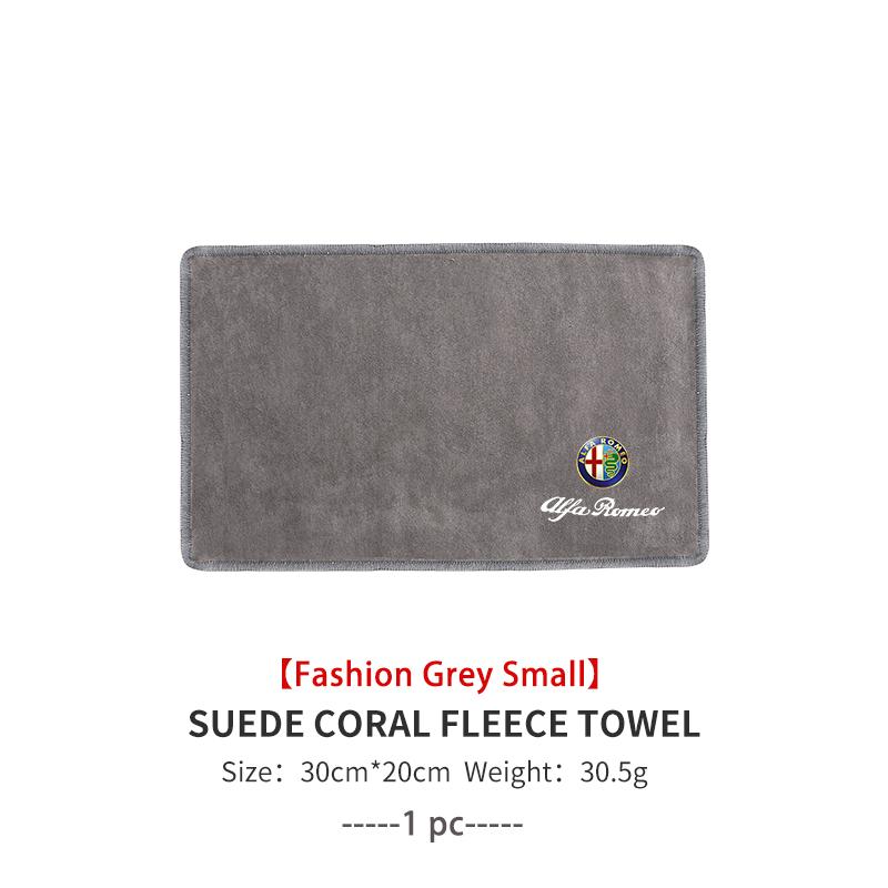 Car Wiping Drying Cloth Towel Absorbent Microfiber Towel For Alfa Romeo 159 Giulietta Giulia 147 Mito 156 159 166 GT Stelvio