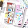Книга стикеров-коллажей Xin Mo: Базовые узоры для журналов и DIY-декора