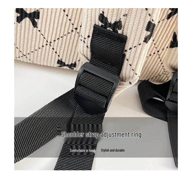 Women's Bowknot Corduroy Casual Backpack – Versatile Fall/Winter  Style