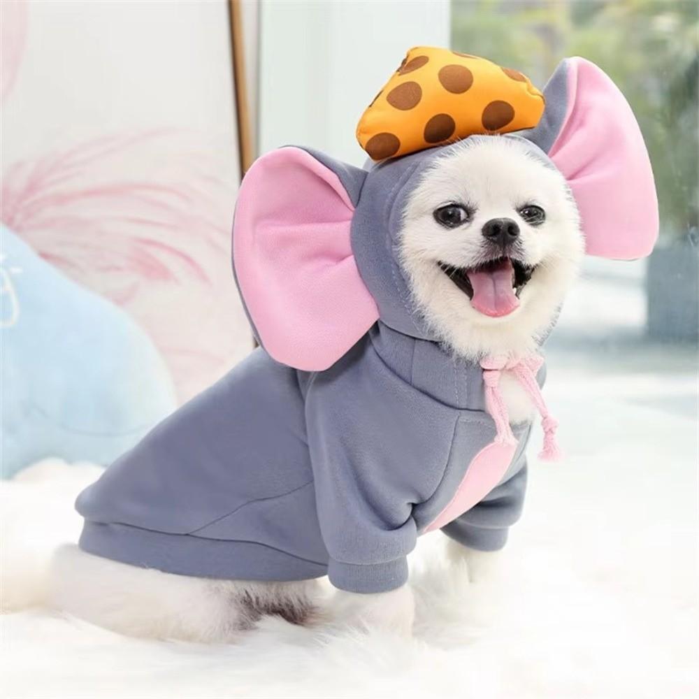 Winter Pet Cosplay Costume Windproof Dog Clothing Hoodies Fashion Pet Clothes  Cat