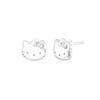 Sanrio Hello Kitty Jewelry New Heart Collection Signature Silver Earrings Hlse364