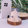 Handcrafted Wooden Cat Figurine Miniature Animal Sculpture for Home Decor