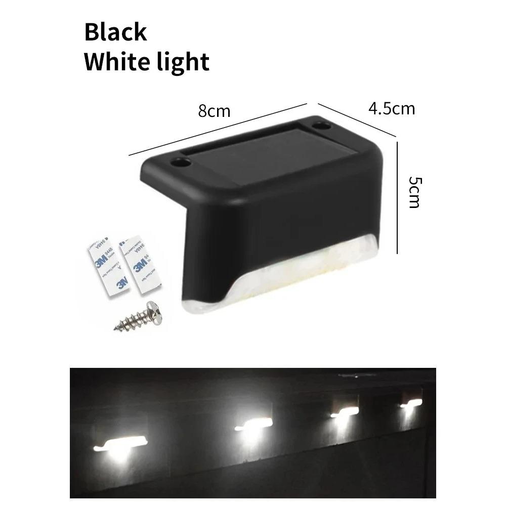 Уличные светодиодные солнечные фонари для террасы, водонепроницаемые столбы для забора, солнечные фонари для двора, патио, лестницы, двора, сада, дорожки, бассейна, декора