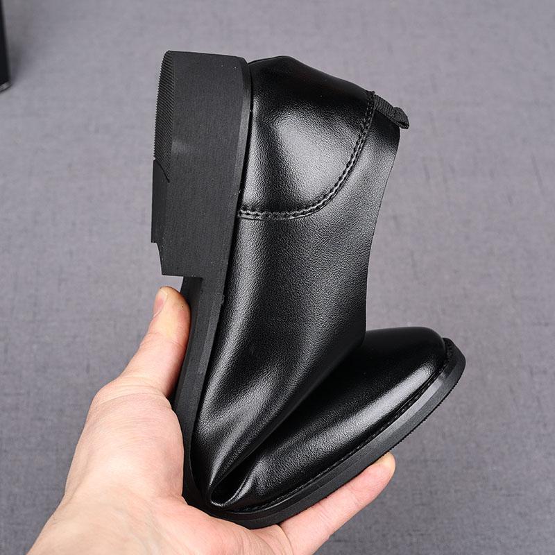 Fashion New Fashion Men's Dress Leather Shoes Male Luxury Designer Black Glossy Loafers Wdding Prom Homecoming Footwear Zapatos Hombre