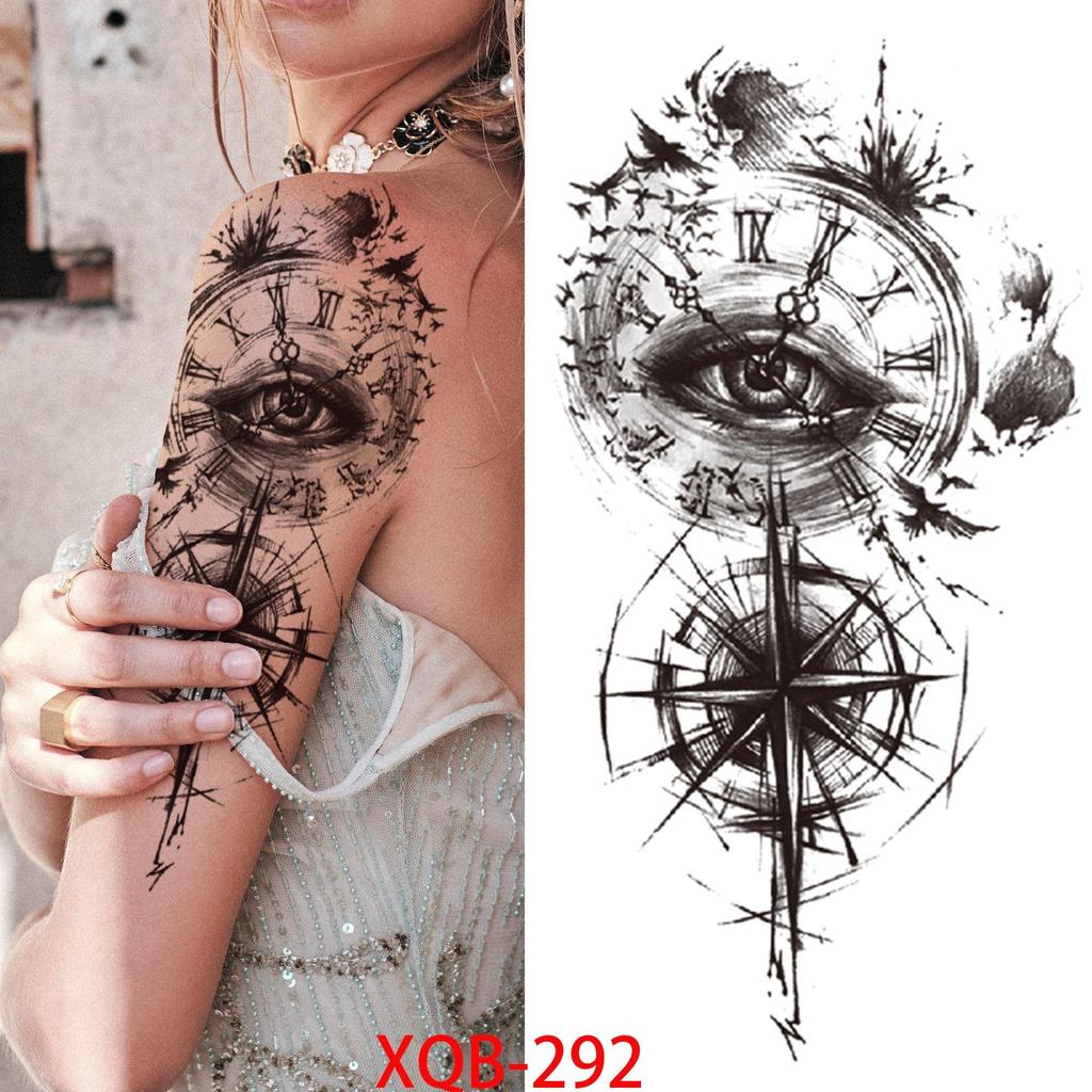 НОВЫЕ Татуировки Временные Водонепроницаемые Татуировки Наклейки Цветы Розы Татуировки Тела Искусство Руки Татуировки Волк Тигр Лев Грудь Татуировки Ноги Для Взрослых