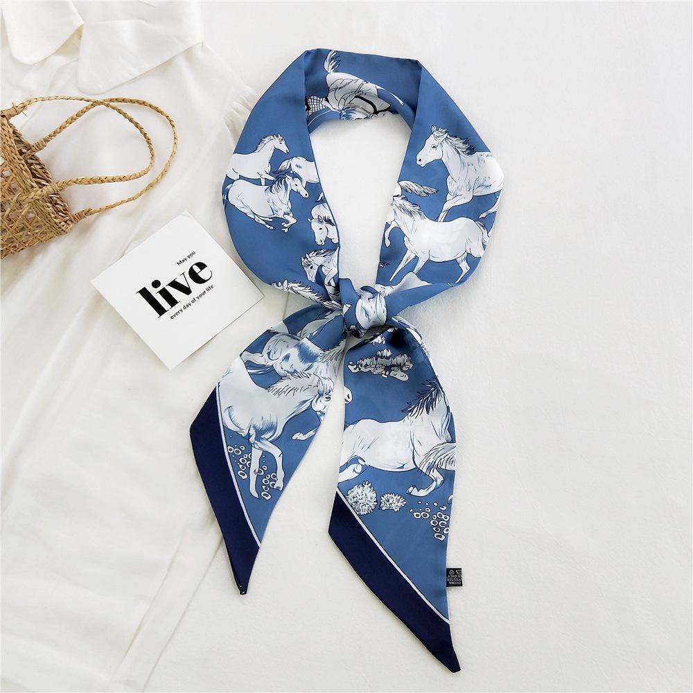 New Scarves Silk Scarves Women'S Spring And Autumn Season Long Decorative Professional Scarves Summer Thin Styles Paired With Shirts Stylish