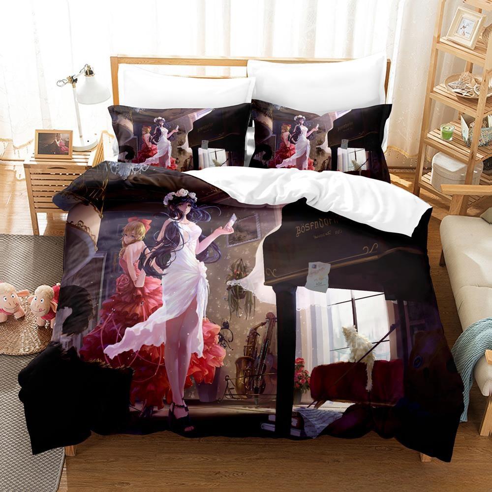 Мода 2025 Новая Каваии Love Live! Комплект постельного белья Мультяшный Аниме трехпредметный Комплект Взрослый Детский Спальня Комплекты Пододеяльников Домашний Текстиль
