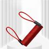 Yellow Disc Lock Reminder Cable Lock Anti-theft Rope Alarm Disc Lock Spring Cable Motorcycle Safety Reminder Convenient