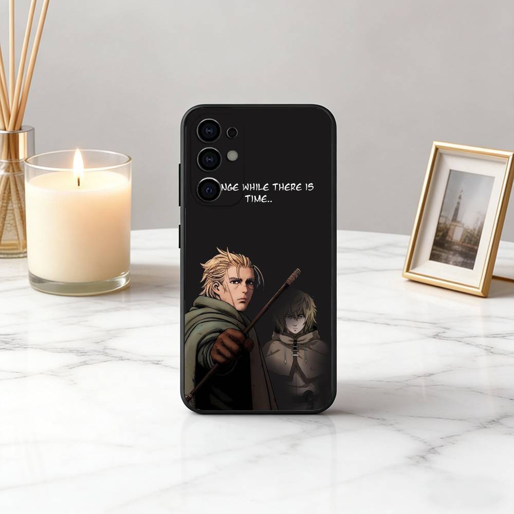 V-Vinland S-Saga T-Thorfinn-VST Чехол для телефона Черный Силикон Мягкий Для Samsung S25,S24,S21,S22,S23,S30,Ultra,S20,Plus,Fe,Lite