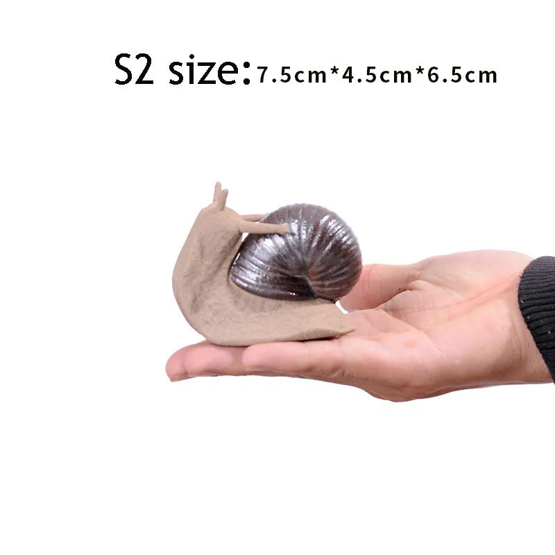 Tea Pets Snail Ornaments Succulent Flowerpot Simulation Ceramic Crafts Jewelry Home Garden Decoration Figurines & Miniatures