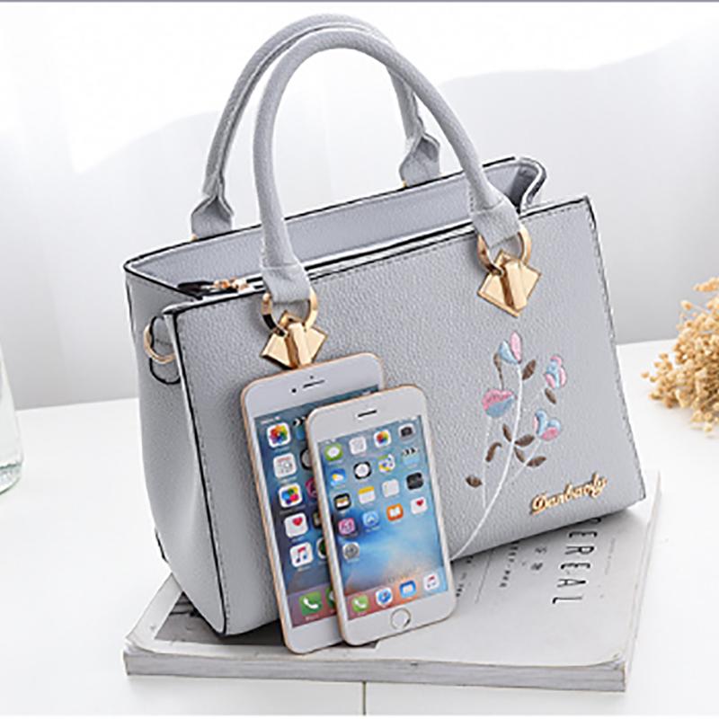 Модная женская сумка SCIONE из искусственной кожи с вышивкой