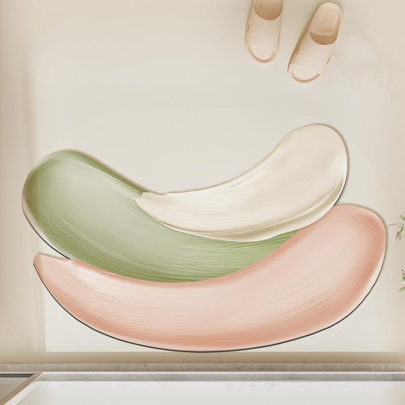 New Bathroom Absorbent Mat Light Luxury Advanced Sense Non-slip Mat Toilet Toilet Door Quick Drying Mat