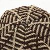 Women's Autumn Winter Pullover Mixed Color Mesh Diamond Plush Knitted Wool Hat Ear Protection Pile Cap