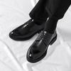 Fashion British Style Men Dress Oxford Shoes High Leather Fashion Classic Business Dress Wedding Party Lace Up Thick Soled Loafers Shoes
