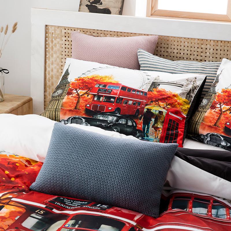 British men's American three-piece bedding set eBay3D digital printing quilt set cool